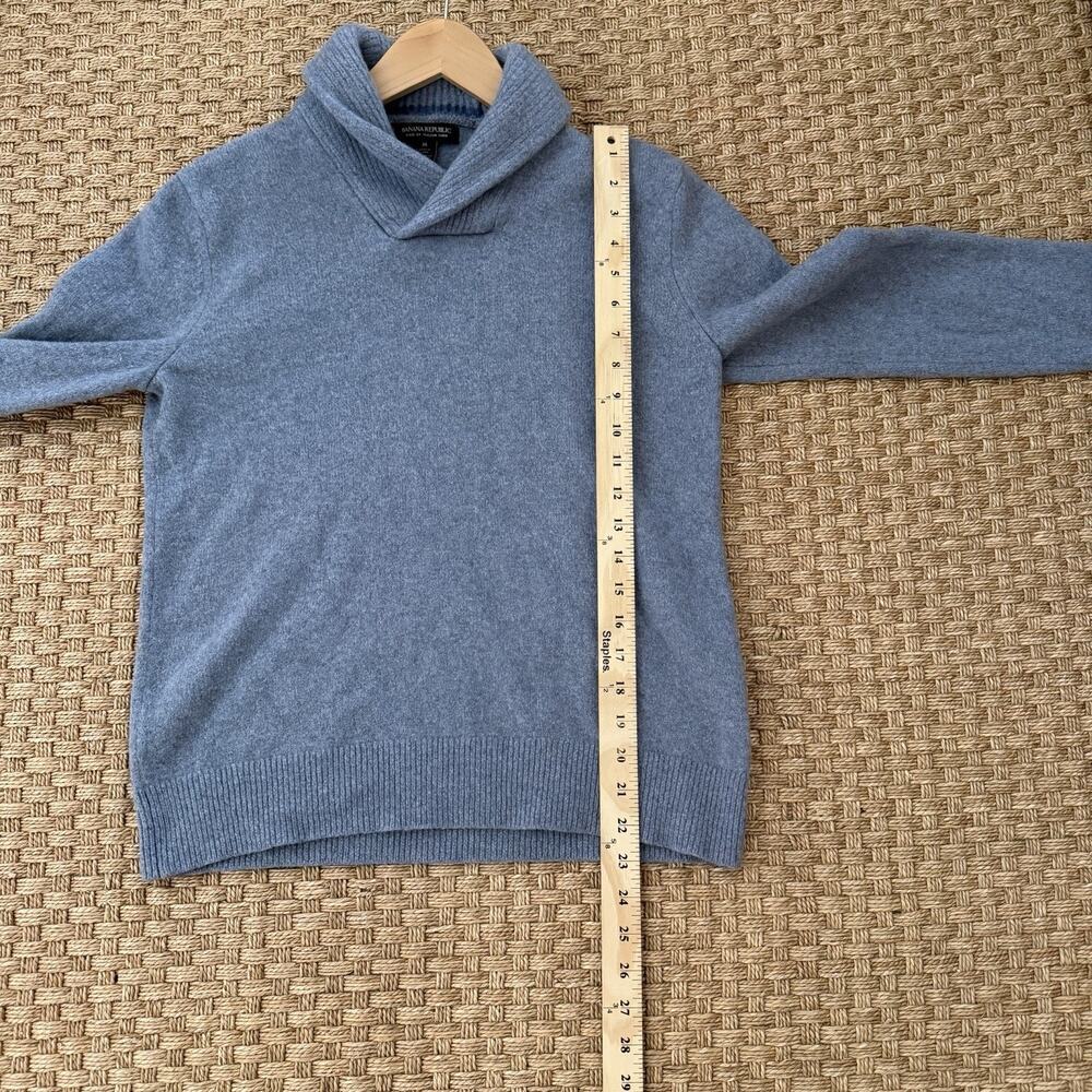 Banana Republic 100% Merino Wool Sweater Women’s Size Medium Slate Blue - Picture 9 of 10
